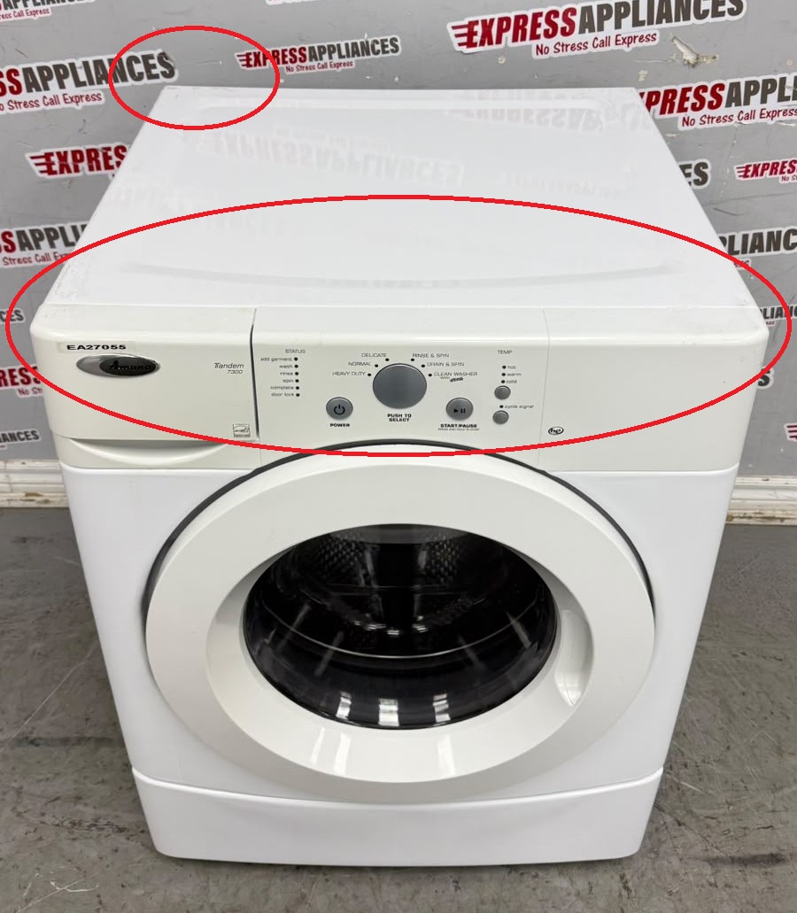 Used Amana 27” Front Load Washing Machine YNFW7300WW00 For Sale Used Amana 27” Front Load Washing Machine YNFW7300WW00 For Sale