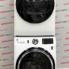 Used GE 28” Front Load Washer and Electric Dryer Stackable Set GFW550SMN1WW GFD55ESMN1WW For Sale