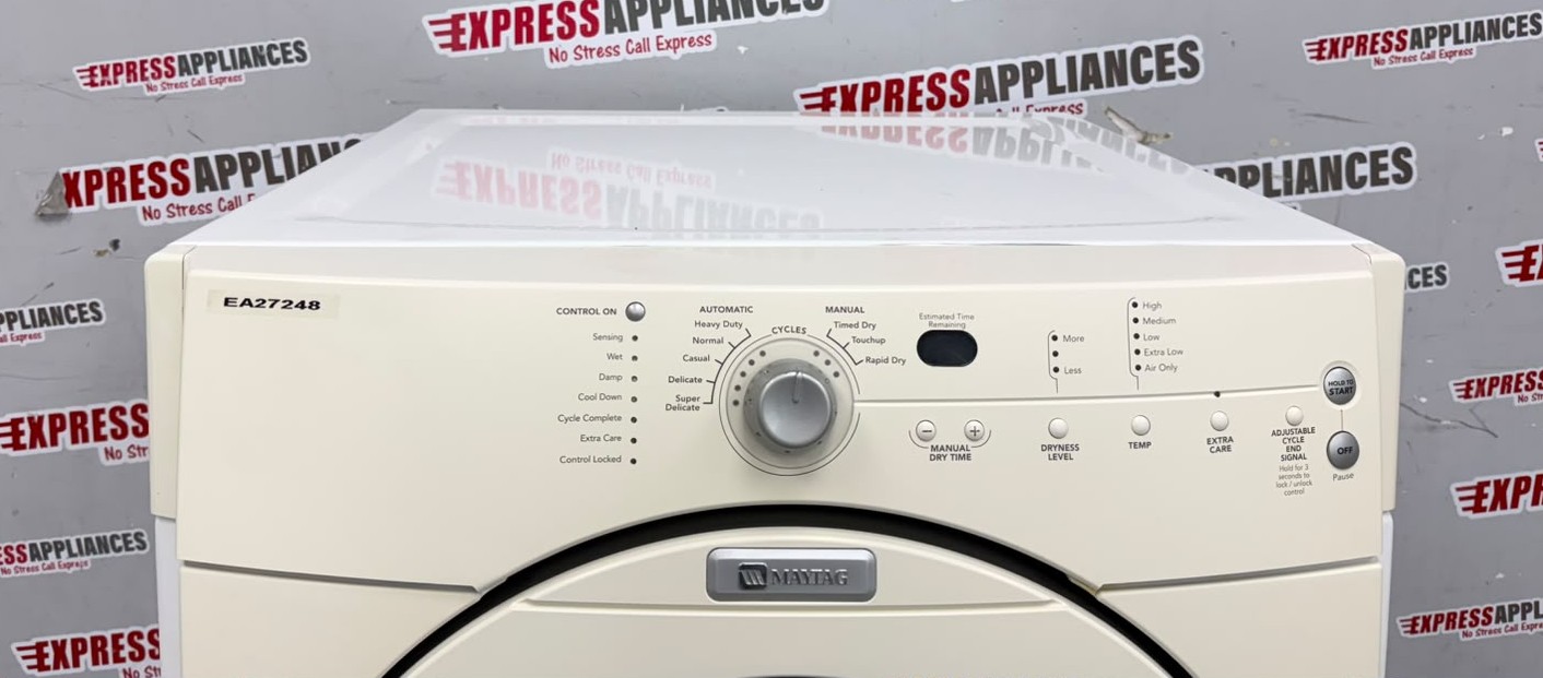 Used Maytag 27” Electric Stackable Dryer YMED9600SQ0 For Sale Used Maytag 27” Electric Stackable Dryer YMED9600SQ0 For Sale