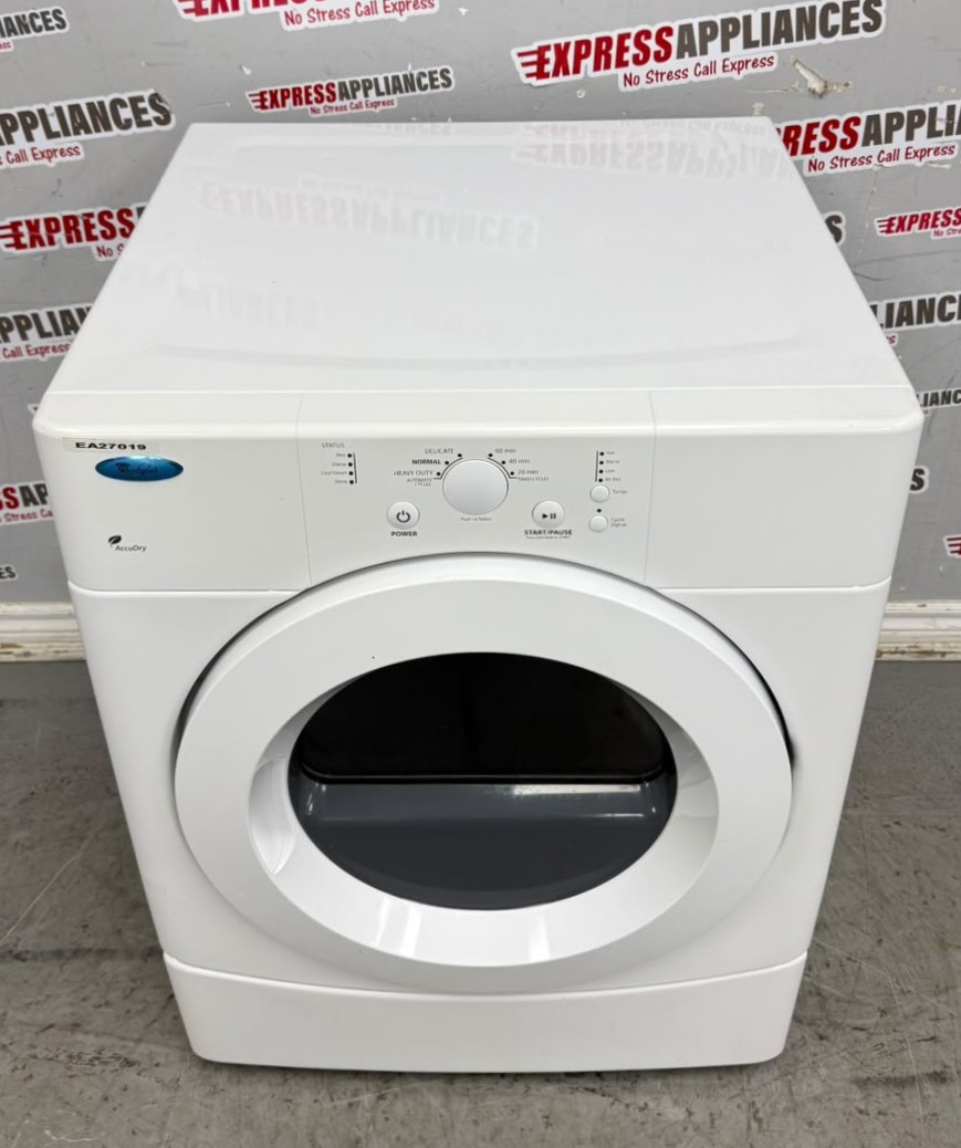 Used Whirlpool 27” Electric Stackable Dryer YWED9050XW2 For Sale Used Whirlpool 27” Electric Stackable Dryer YWED9050XW2 For Sale