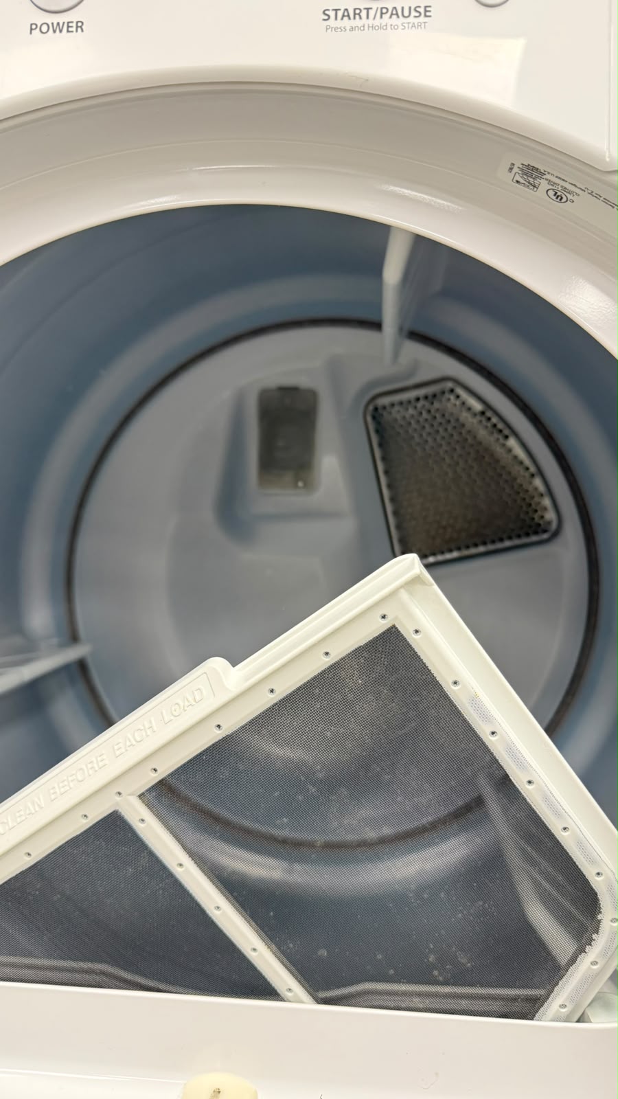 Used Whirlpool 27” Electric Stackable Dryer YWED9050XW2 For Sale Used Whirlpool 27” Electric Stackable Dryer YWED9050XW2 For Sale