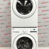 LG 27” Used Front Load Washer and Open Box Electric Dryer Stackable Set WM3400CW DLE3400W For Sale