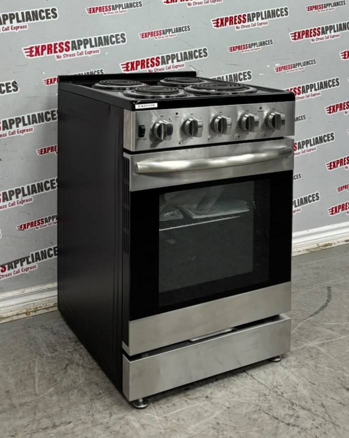 Open Box Element 24” Slide-In Coil Stove EECR24MES-CA SKU: EA27775 For Sale Open Box Element 24” Slide-In Coil Stove EECR24MES-CA SKU: EA27775 For Sale
