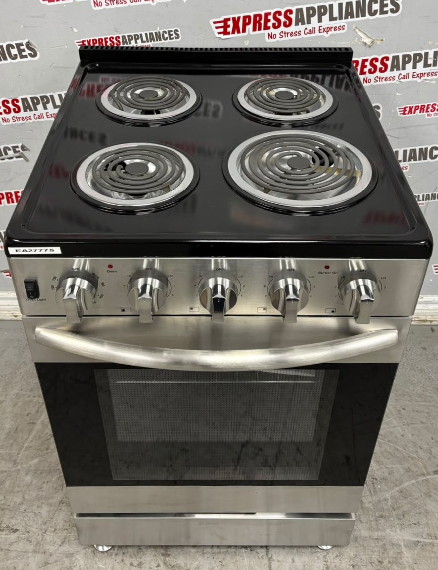 Open Box Element 24” Slide-In Coil Stove EECR24MES-CA SKU: EA27775 For Sale Open Box Element 24” Slide-In Coil Stove EECR24MES-CA SKU: EA27775 For Sale