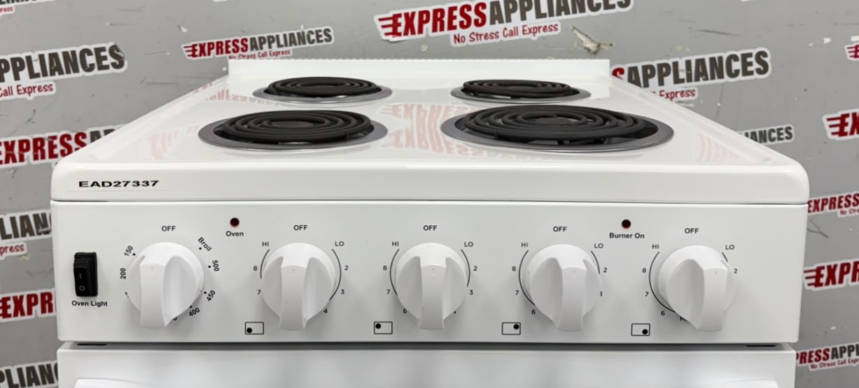 Open Box Element 24” Slide-In Coil Stove EECR24MEW-CA SKU: EAD27337 For Sale Open Box Element 24” Slide-In Coil Stove EECR24MEW-CA SKU: EAD27337 For Sale