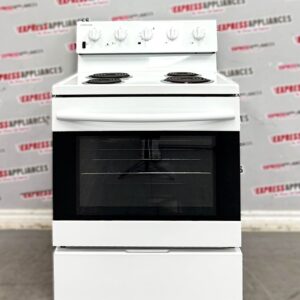 Open Box Element 30” Freestanding Coil Stove EECR34MEW-CA SKU: EAD27335 For Sale