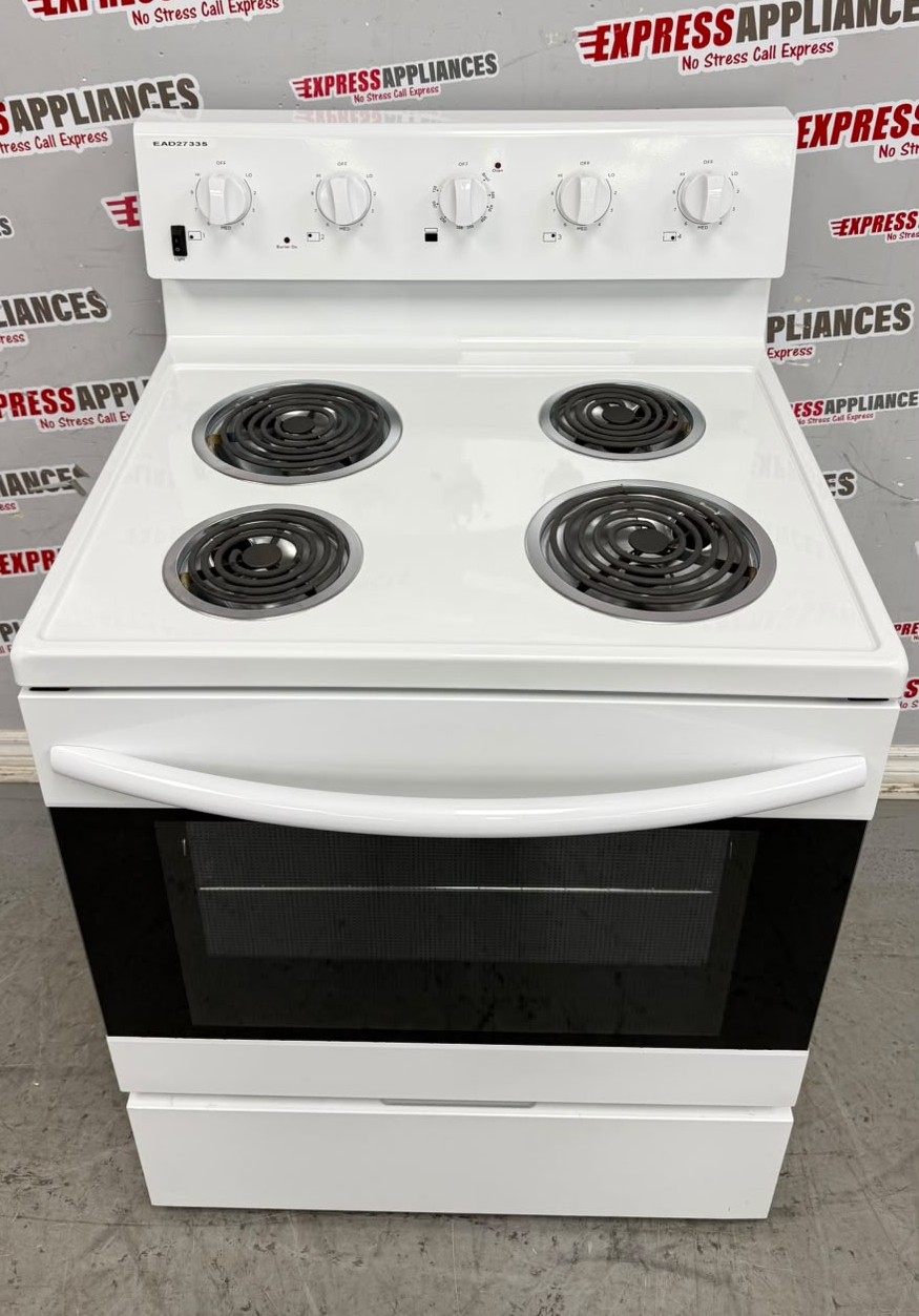 Open Box Element 30” Freestanding Coil Stove EECR34MEW-CA SKU: EAD27335 For Sale Open Box Element 30” Freestanding Coil Stove EECR34MEW-CA SKU: EAD27335 For Sale