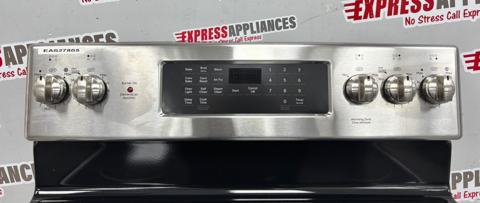 Open Box GE 30” Freestanding Glass Top Stove JCB840ST3SS For Sale Open Box GE 30” Freestanding Glass Top Stove JCB840ST3SS For Sale
