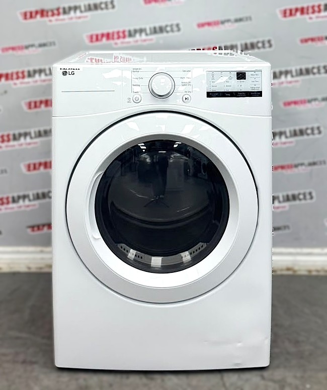 Open Box LG 27” Electric Stackable Dryer DLE3400W For Sale Open Box LG 27” Electric Stackable Dryer DLE3400W For Sale