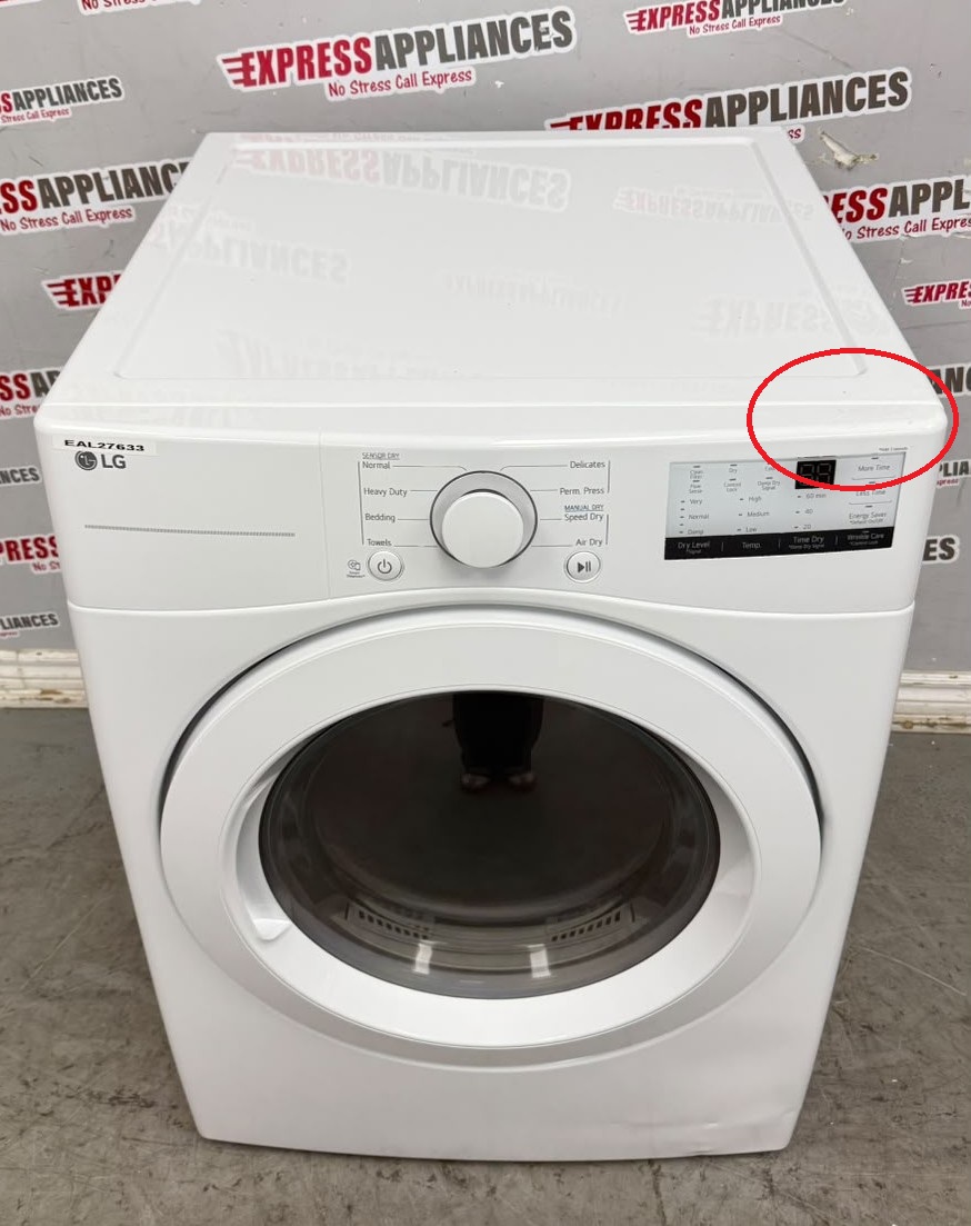 Open Box LG 27” Electric Stackable Dryer DLE3400W For Sale Open Box LG 27” Electric Stackable Dryer DLE3400W For Sale