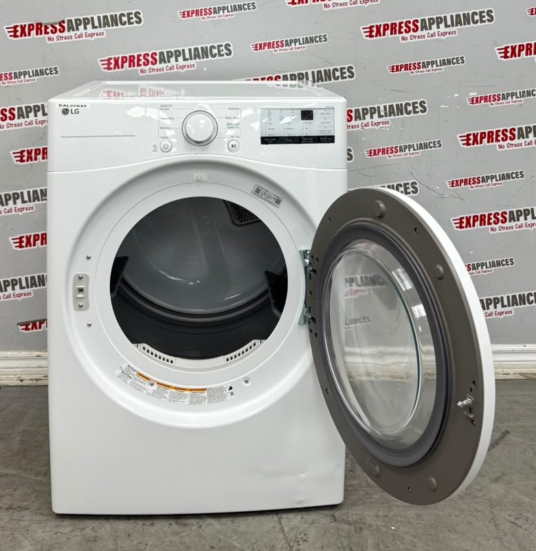 Open Box LG 27” Electric Stackable Dryer DLE3400W For Sale Open Box LG 27” Electric Stackable Dryer DLE3400W For Sale