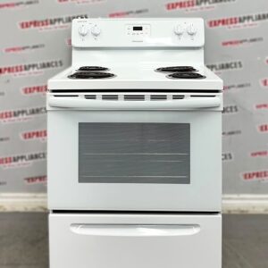 Used Frigidaire 30” Freestanding Coil Stove CFEF3011TWA For Sale