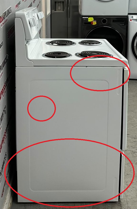 Used Frigidaire 30” Freestanding Coil Stove CFEF3011TWA For Sale Used Frigidaire 30” Freestanding Coil Stove CFEF3011TWA For Sale