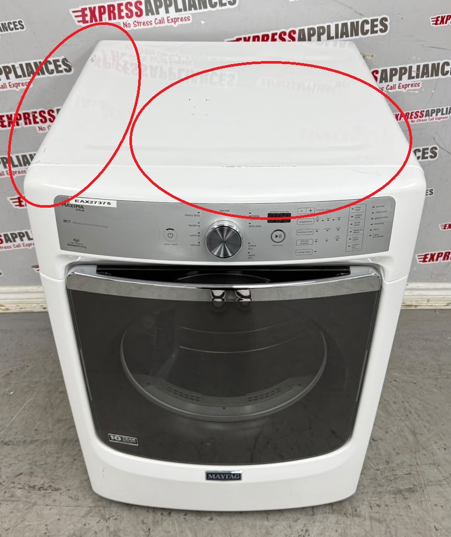 Used Maytag 27” Electric Stackable Dryer YMED7100DW1 For Sale Used Maytag 27” Electric Stackable Dryer YMED7100DW1 For Sale