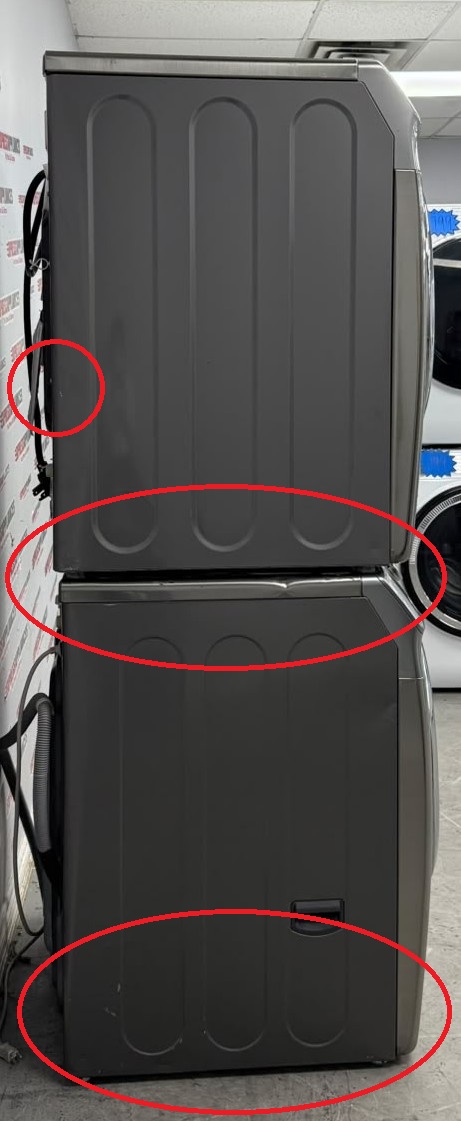 Used Samsung 27" Front Load Washer and Electric Dryer Stackable Set WF42H5200AP/A2 DV24H6200EP/AC For Sale Used Samsung 27" Front Load Washer and Electric Dryer Stackable Set WF42H5200AP/A2 DV24H6200EP/AC For Sale