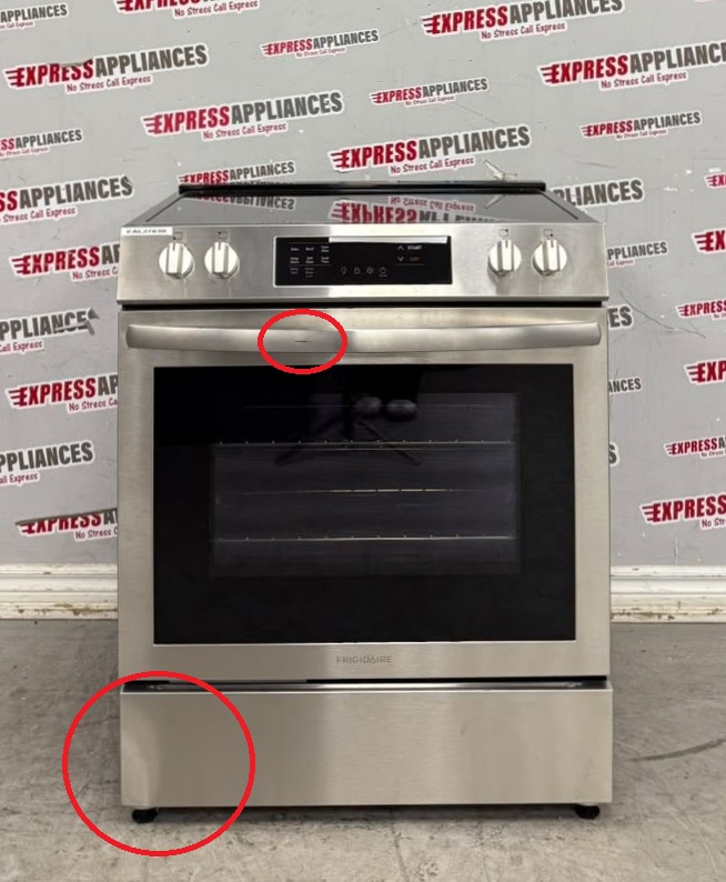 Open Box Frigidaire 30” Slide-In Glass Top Stove FCFE308CASF For Sale Open Box Frigidaire 30” Slide-In Glass Top Stove FCFE308CASF For Sale