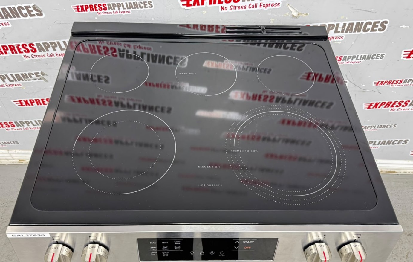 Open Box Frigidaire 30” Slide-In Glass Top Stove FCFE308CASF For Sale Open Box Frigidaire 30” Slide-In Glass Top Stove FCFE308CASF For Sale