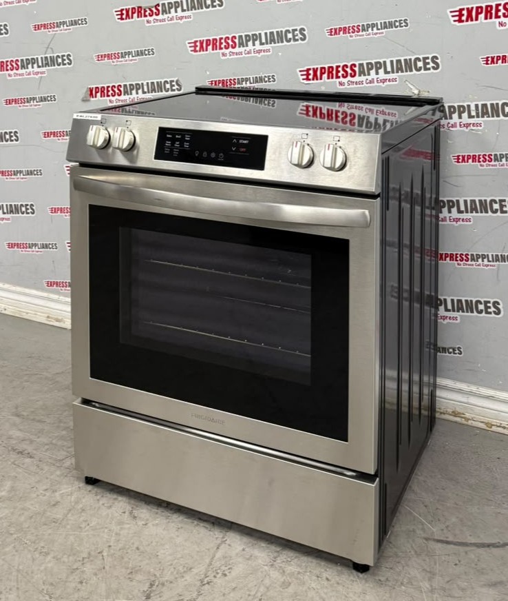 Open Box Frigidaire 30” Slide-In Glass Top Stove FCFE308CASF For Sale Open Box Frigidaire 30” Slide-In Glass Top Stove FCFE308CASF For Sale