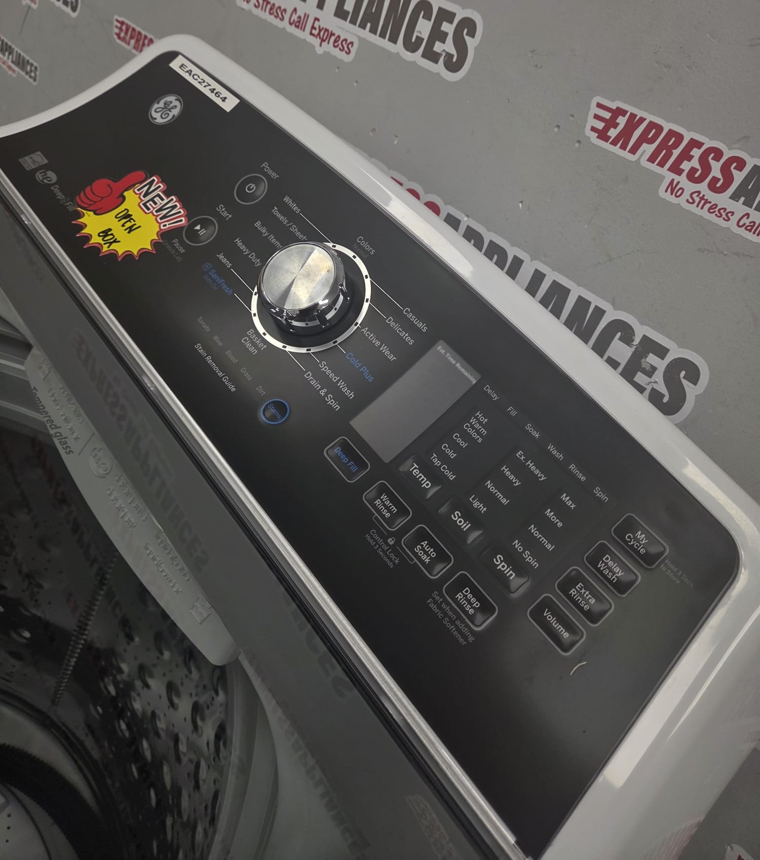Open Box GE 27” Top Load Washing Machine GTW681BMRWS For Sale Open Box GE 27” Top Load Washing Machine GTW681BMRWS For Sale