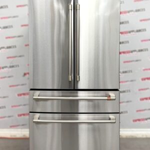Open Box GE Cafe 36" Counter Depth French Door Refrigerator CJE23DP2WBS1 For Sale