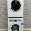 Used Blomberg 24" Front Load Washer and Electric Dryer Stackable Set WM77120NBL01 DV17542 For Sale