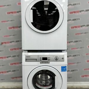 Used Blomberg 24" Front Load Washer and Electric Dryer Stackable Set WM77120NBL01 DV17542 For Sale Used Blomberg 24" Front Load Washer and Electric Dryer Stackable Set WM77120NBL01 DV17542 For Sale