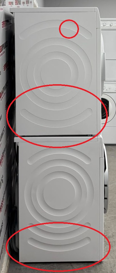 Used Bosch 24” Front Load Washer and Ventless Dryer Stackable Set WAW285H1UC/20 WTG86403UC/01 For Sale Used Bosch 24” Front Load Washer and Ventless Dryer Stackable Set WAW285H1UC/20 WTG86403UC/01 For Sale