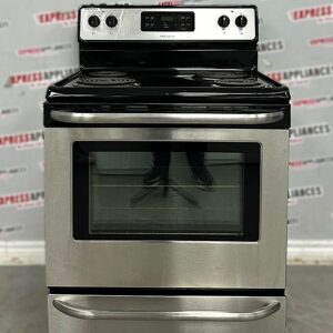 Used Frigidaire 30” Freestanding Glass Top Stove CFEF3046LSJ For Sale