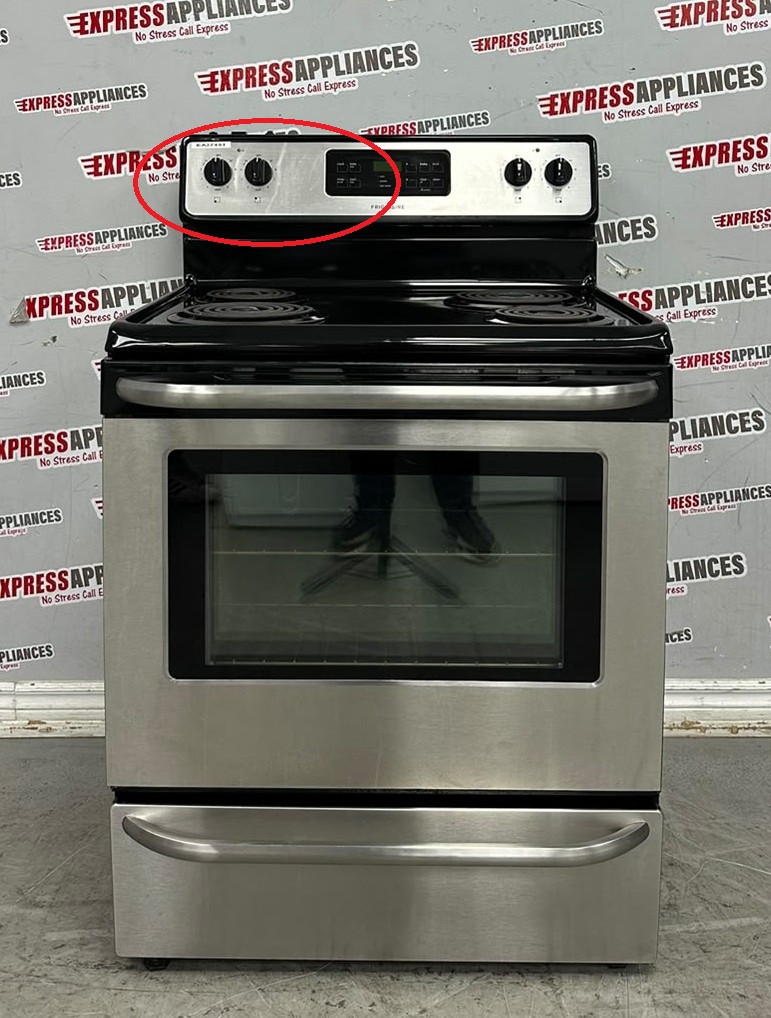 Used Frigidaire 30” Freestanding Glass Top Stove CFEF3046LSJ For Sale Used Frigidaire 30” Freestanding Glass Top Stove CFEF3046LSJ For Sale