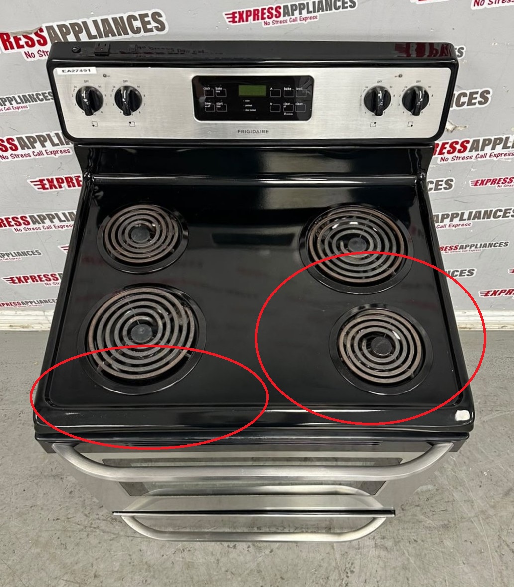 Used Frigidaire 30” Freestanding Glass Top Stove CFEF3046LSJ For Sale Used Frigidaire 30” Freestanding Glass Top Stove CFEF3046LSJ For Sale
