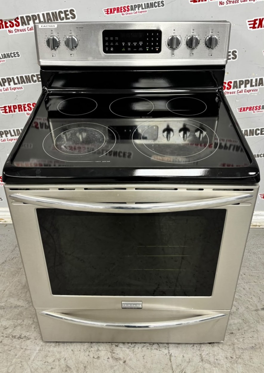Used Frigidaire 30” Freestanding Glass Top Stove CGEF3055MFF For Sale Used Frigidaire 30” Freestanding Glass Top Stove CGEF3055MFF For Sale