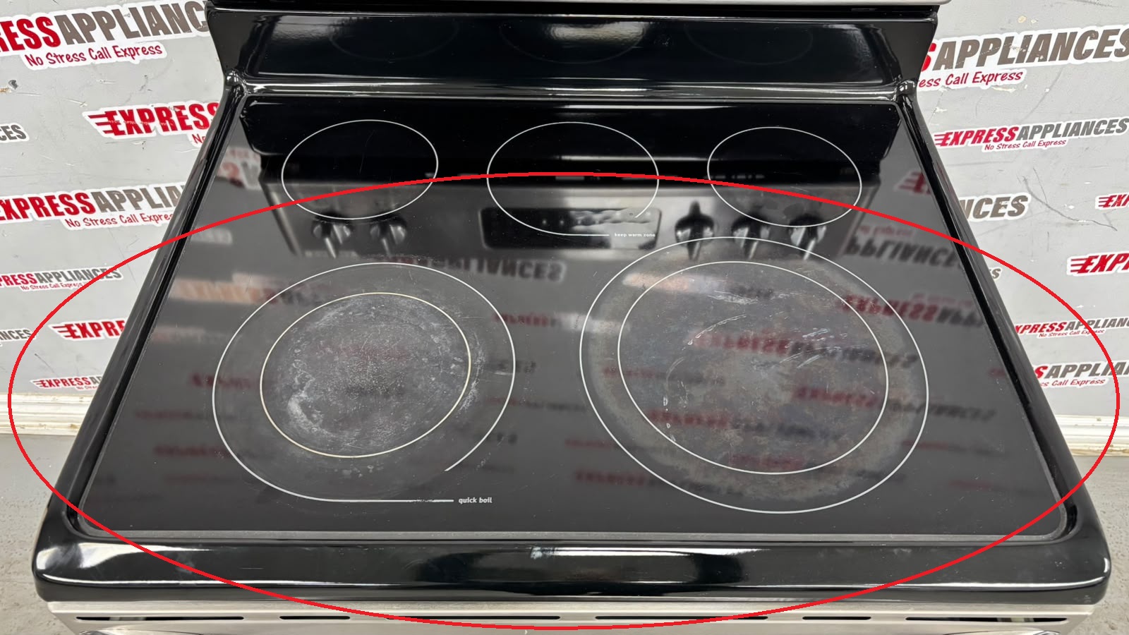 Used Frigidaire 30” Freestanding Glass Top Stove CGEF3055MFF For Sale Used Frigidaire 30” Freestanding Glass Top Stove CGEF3055MFF For Sale
