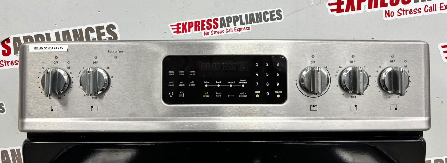 Used Frigidaire 30” Freestanding Glass Top Stove CGEF3055MFF For Sale Used Frigidaire 30” Freestanding Glass Top Stove CGEF3055MFF For Sale