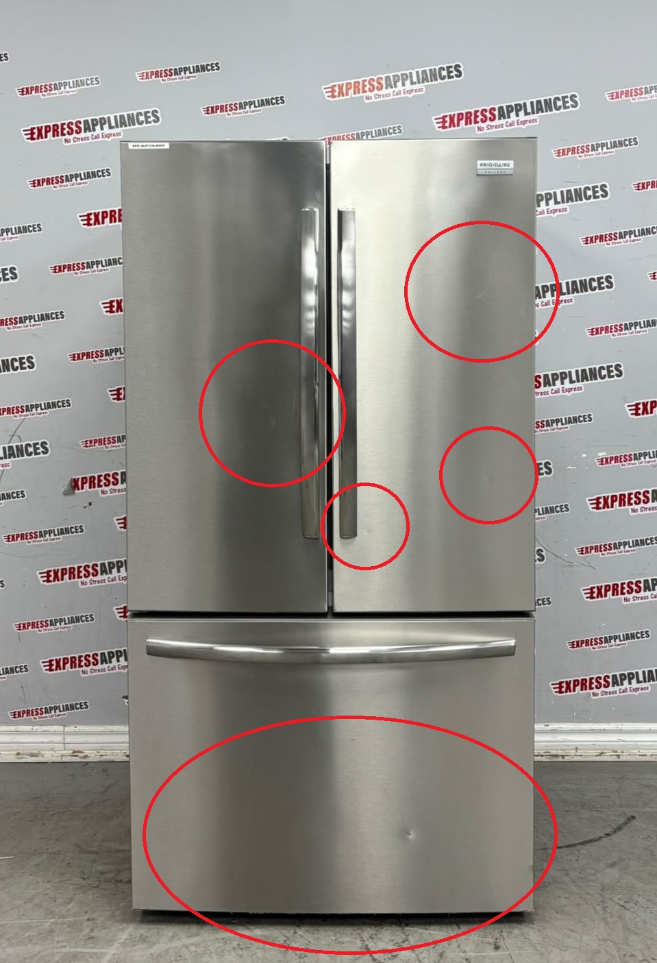Used Frigidaire 36” French Door Refrigerator GRFN2853AF3 For Sale Used Frigidaire 36” French Door Refrigerator GRFN2853AF3 For Sale