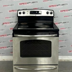 Used GE 30” Freestanding Glass Top Stove JCBP65SP1SS For Sale