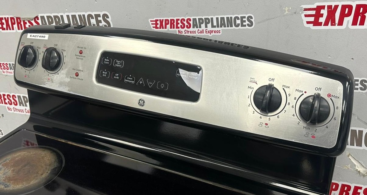 Used GE 30” Freestanding Glass Top Stove JCBP65SP1SS For Sale Used GE 30” Freestanding Glass Top Stove JCBP65SP1SS For Sale