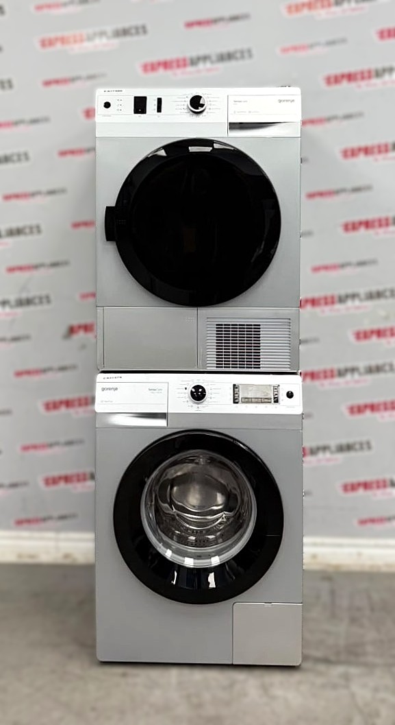 Used Gorenje 24” Front Load Washer and Ventless Dryer Stackable Set W8545PA D8565NA For Sale Used Gorenje 24” Front Load Washer and Ventless Dryer Stackable Set W8545PA D8565NA For Sale