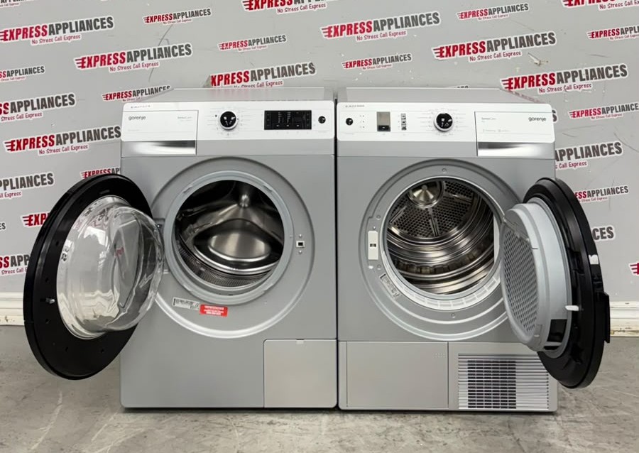 Used Gorenje 24” Front Load Washer and Ventless Dryer Stackable Set W8545PA D8565NA For Sale Used Gorenje 24” Front Load Washer and Ventless Dryer Stackable Set W8545PA D8565NA For Sale