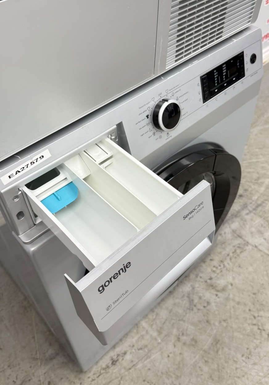 Used Gorenje 24” Front Load Washer and Ventless Dryer Stackable Set W8545PA D8565NA For Sale Used Gorenje 24” Front Load Washer and Ventless Dryer Stackable Set W8545PA D8565NA For Sale