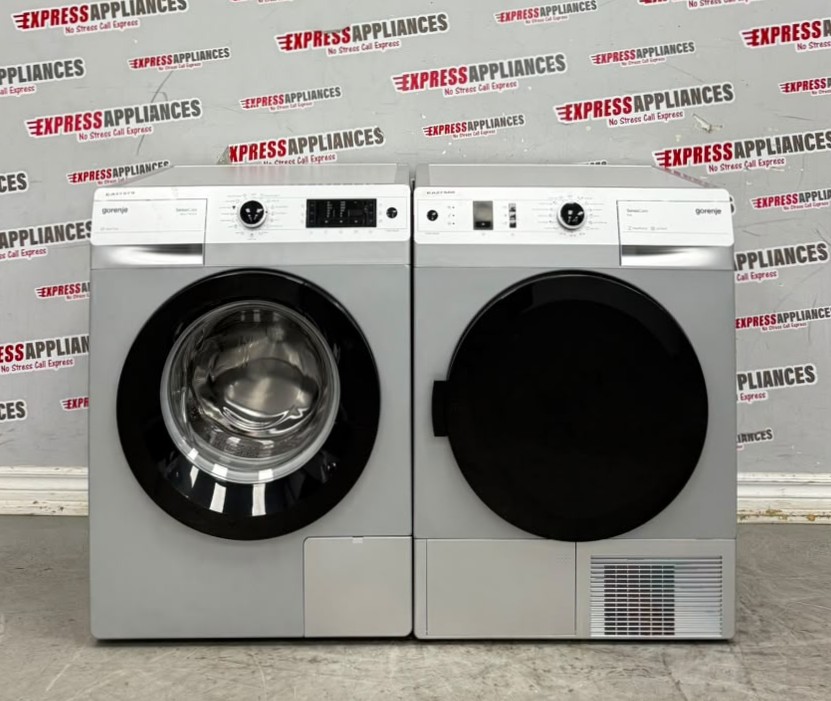 Used Gorenje 24” Front Load Washer and Ventless Dryer Stackable Set W8545PA D8565NA For Sale Used Gorenje 24” Front Load Washer and Ventless Dryer Stackable Set W8545PA D8565NA For Sale