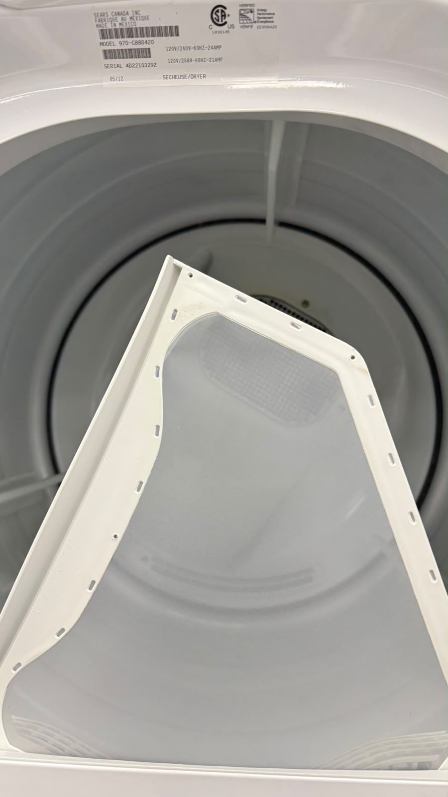 Used Kenmore 27” Front Load Washer and Electric Dryer Stackable Set FAFW3801LW5 970-C880420 For Sale Used Kenmore 27” Front Load Washer and Electric Dryer Stackable Set FAFW3801LW5 970-C880420 For Sale