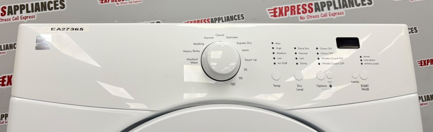 Used Kenmore 27” Front Load Washer and Electric Dryer Stackable Set FAFW3801LW5 970-C880420 For Sale Used Kenmore 27” Front Load Washer and Electric Dryer Stackable Set FAFW3801LW5 970-C880420 For Sale