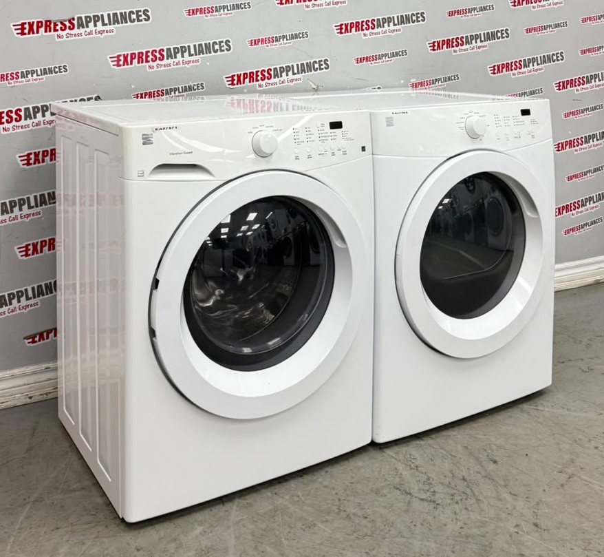 Used Kenmore 27” Front Load Washer and Electric Dryer Stackable Set FAFW3801LW5 970-C880420 For Sale Used Kenmore 27” Front Load Washer and Electric Dryer Stackable Set FAFW3801LW5 970-C880420 For Sale