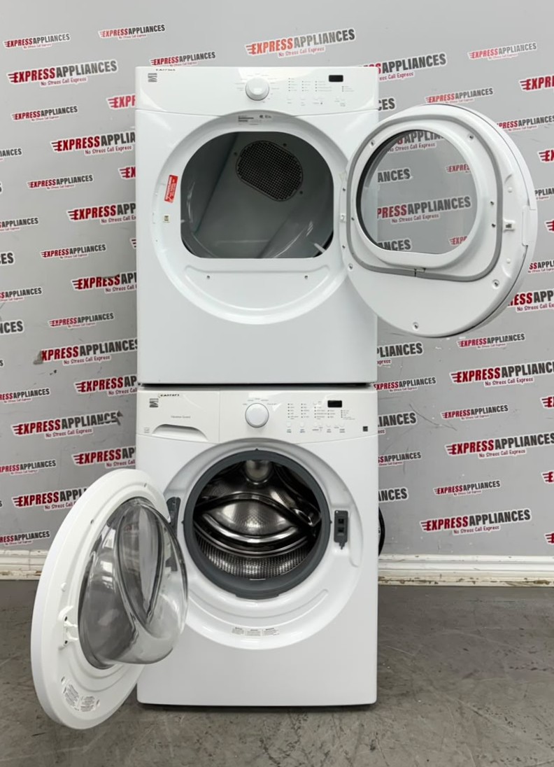 Used Kenmore 27” Front Load Washer and Electric Dryer Stackable Set FAFW3801LW5 970-C880420 For Sale Used Kenmore 27” Front Load Washer and Electric Dryer Stackable Set FAFW3801LW5 970-C880420 For Sale