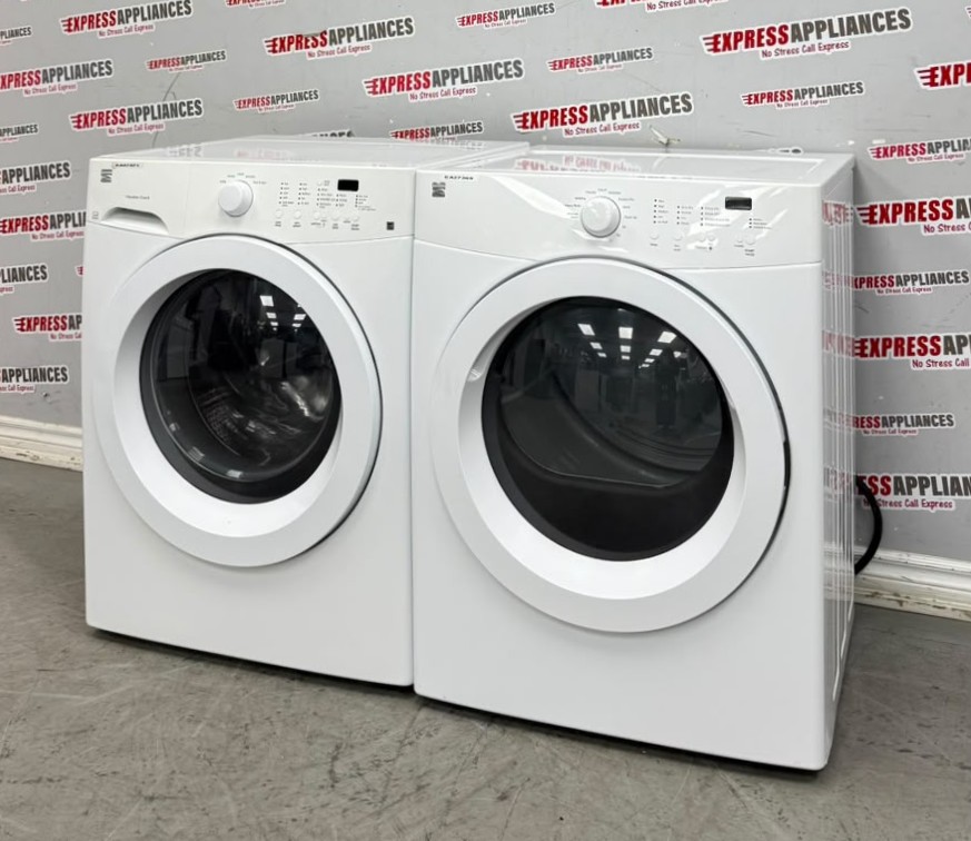 Used Kenmore 27” Front Load Washer and Electric Dryer Stackable Set FAFW3801LW5 970-C880420 For Sale Used Kenmore 27” Front Load Washer and Electric Dryer Stackable Set FAFW3801LW5 970-C880420 For Sale