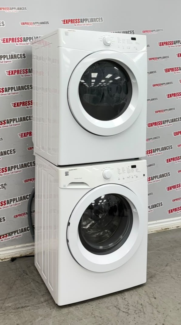 Used Kenmore 27” Front Load Washer and Electric Dryer Stackable Set FAFW3801LW5 970-C880420 For Sale Used Kenmore 27” Front Load Washer and Electric Dryer Stackable Set FAFW3801LW5 970-C880420 For Sale