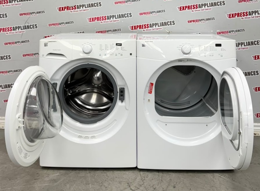 Used Kenmore 27” Front Load Washer and Electric Dryer Stackable Set FAFW3801LW5 970-C880420 For Sale Used Kenmore 27” Front Load Washer and Electric Dryer Stackable Set FAFW3801LW5 970-C880420 For Sale