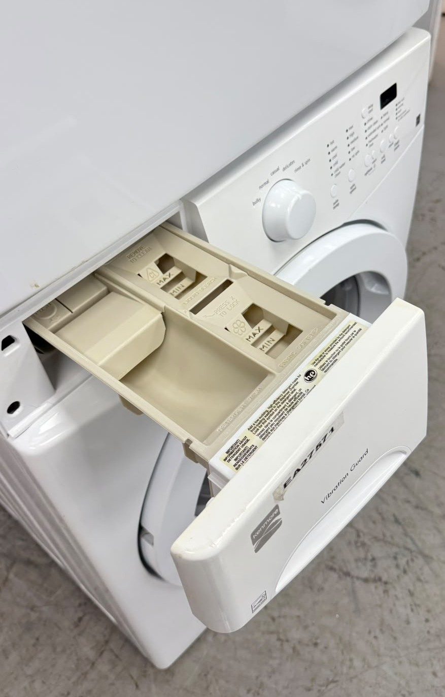 Used Kenmore 27” Front Load Washer and Electric Dryer Stackable Set FAFW3801LW5 970-C880420 For Sale Used Kenmore 27” Front Load Washer and Electric Dryer Stackable Set FAFW3801LW5 970-C880420 For Sale
