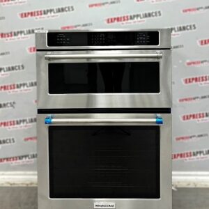 Used KitchenAid 30” Combo Microwave Wall Oven KEMS309BSS00 For Sale
