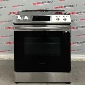 Used Samsung 30” Slide-In Glass Top Stove NE63T8111SS/AC For Sale
